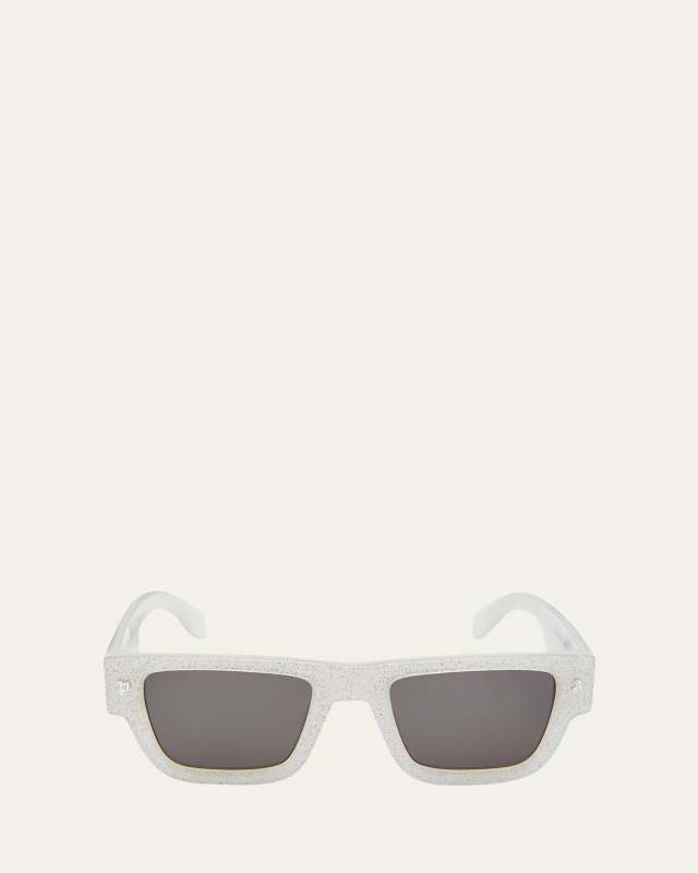 Palisade Shimmery Acetate Rectangle Sunglasses